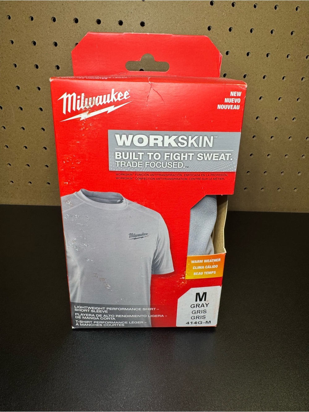 Workskin Men's Milwaukee Short Sleeve Shirt Gray